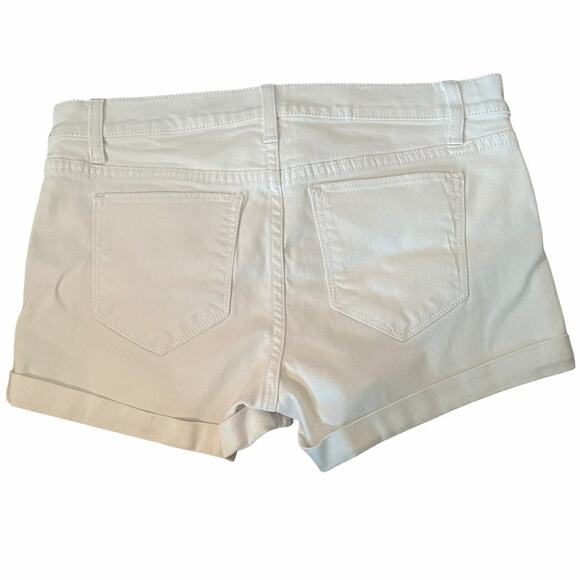 Joe's Cuffed White Denim Shorts - Picture 2 of 8